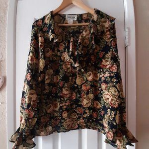 Voile Floral Blouse